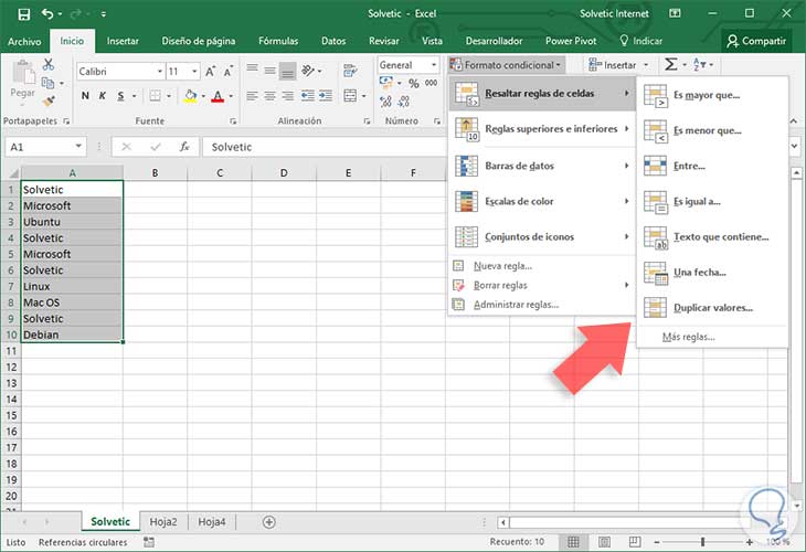 C Mo Encontrar Datos Duplicados Y Crear Autofiltro Excel Solvetic