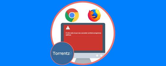 Chrome y Firefox marcan Torrentz2.eu como web peligrosa
