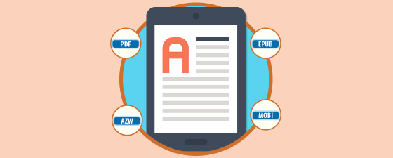 Diferencia entre formatos PDF, EPUB, MOBI y AZW para eBook