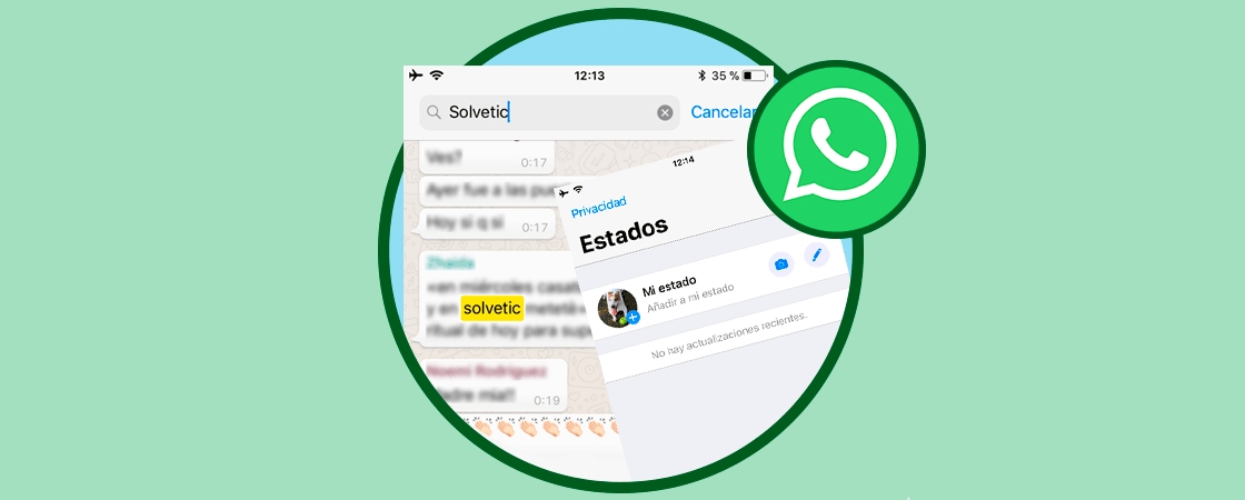 Novedad WhatsApp iPhone: busca en chat y estados con texto y color