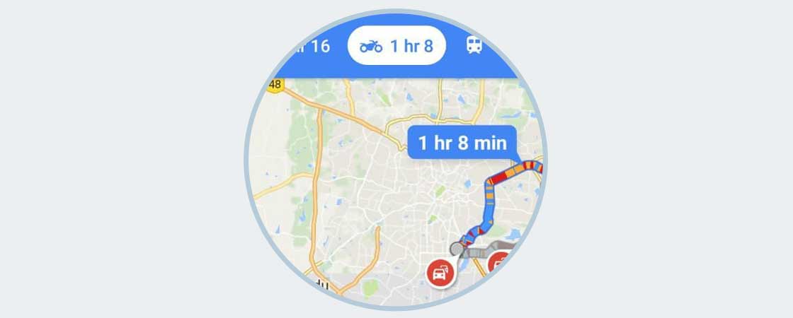 Google Maps indica ahora rutas para moto