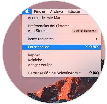 Cómo forzar salir y cerrar programas en macOS Sierra - Solvetic