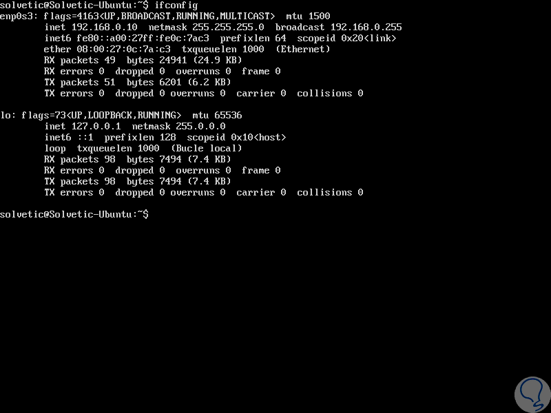 Cambiar IP Linux consola ️ Configurar Solvetic