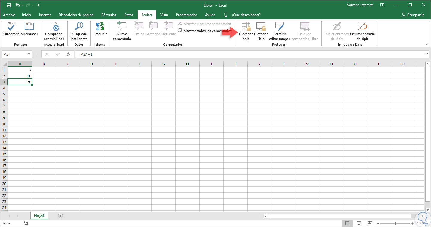 Cómo bloquear celdas en Excel 2019 Solvetic