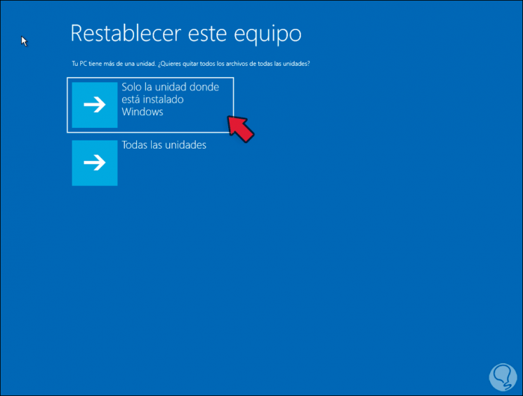 Formatear Windows 10 sin contraseña