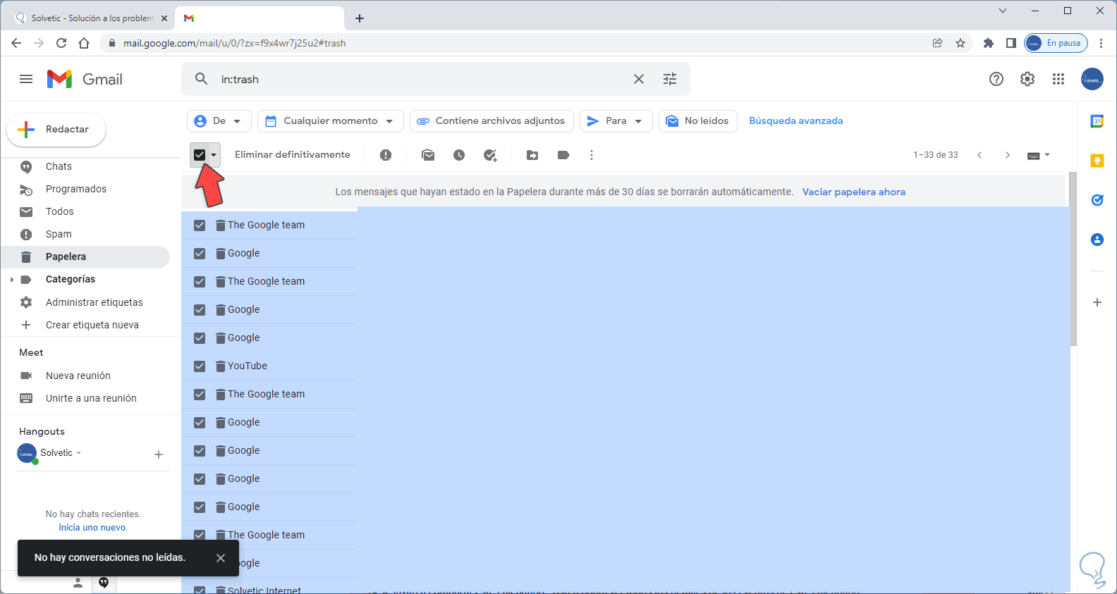 Si Vaciamos El Chat De Whatsapp Se Puede Recuperar ▷ Cómo borrar mensajes de Papelera Gmail ✔️ Vaciar Papelera Gmail - Solvetic