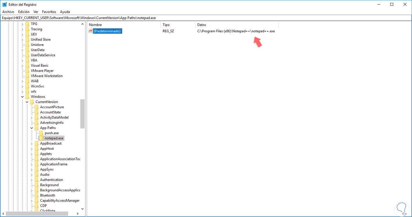 Cambiar .txt Bloc de notas por defecto por Notepad++ en Windows 10 Solvetic
