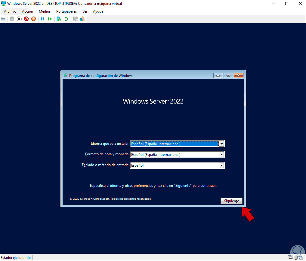 Instalar Windows Server 2022 en Hyper-V | MV Máquina Virtual (20)