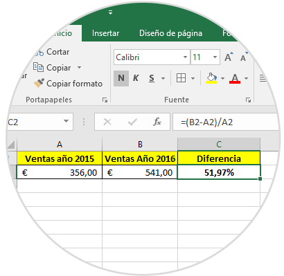 Reorganizar arco aguja ▷ Cómo sacar el porcentaje en Excel 2016 ✔️ Calcular - Solvetic