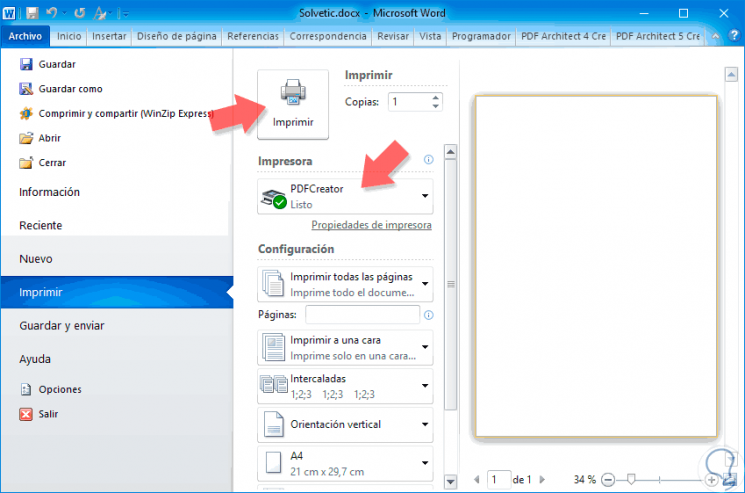 Convertir Word doc a PDF en Windows, Linux, Mac o Android ...