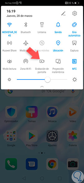 Grabar pantalla android huawei