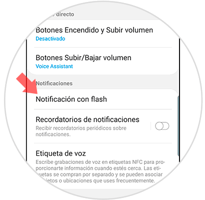 Sinfonía seguramente privado Cómo quitar o poner el Flash de las notificaciones Samsung Galaxy S10 -  Solvetic
