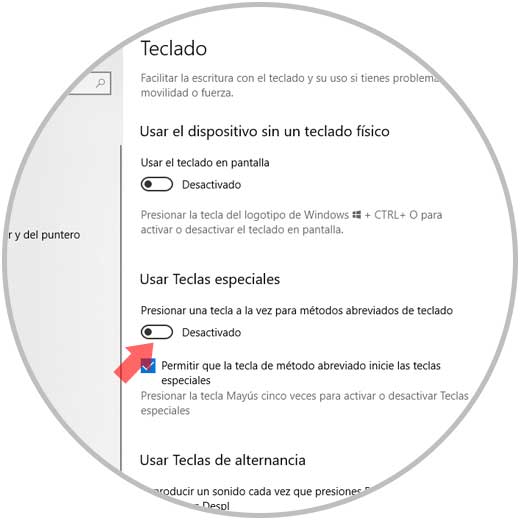 ▷ Cómo activar desactivar teclas Windows 10 - Solvetic