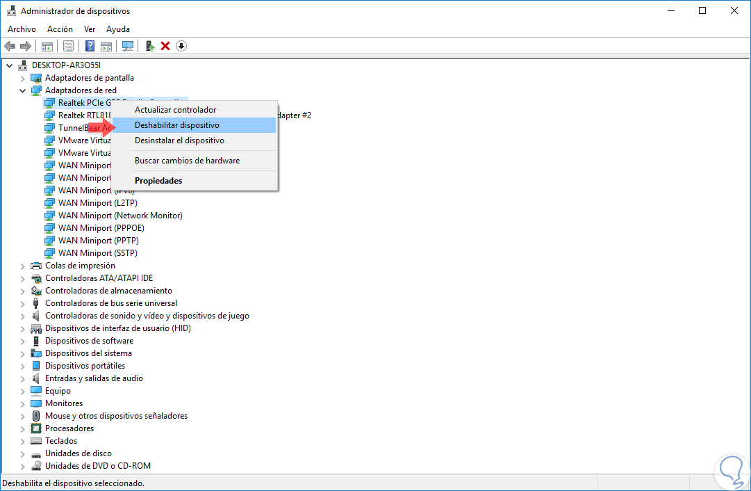 Cómo desactivar adaptador de red en Windows 10 Solvetic Cómo desactivar adaptador de red en Windows 10 Solvetic