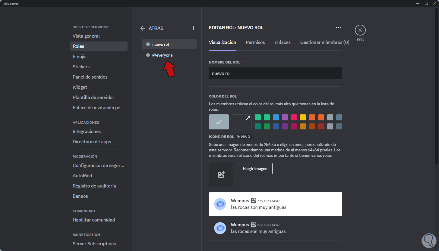 Configuración avanzada del servidor de comunidad – Discord