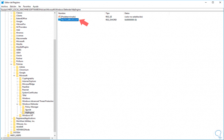 Aumentar de nivel protección Windows 10 Defender Antivirus - Solvetic