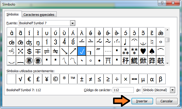 Simbolo mas menos teclado