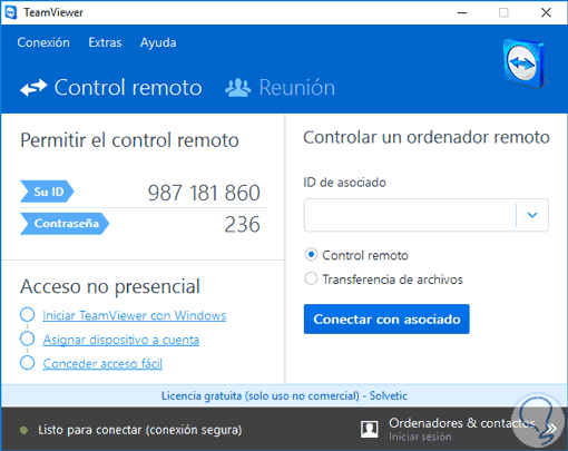 Fragua Corbata Vacaciones ▷ Cómo usar TeamViewer para controlar otra PC 2021 ✔️ - Solvetic