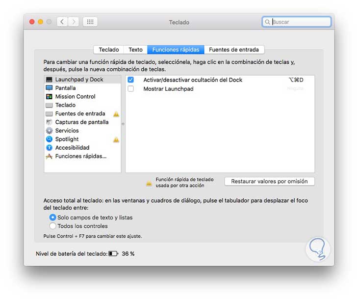 bibliotecario Robar a Prohibir Crear atajos de teclado personalizados en Mac OS X El Capitan - Solvetic
