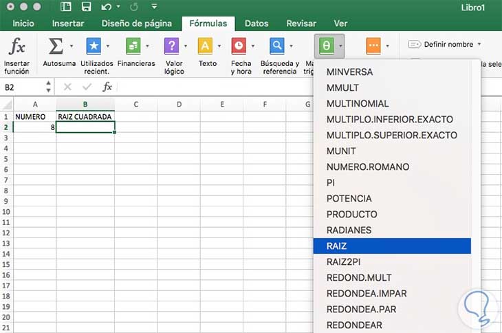 Barón bufanda Desgastado Cómo calcular raiz cuadrada en Excel 2016 - Solvetic
