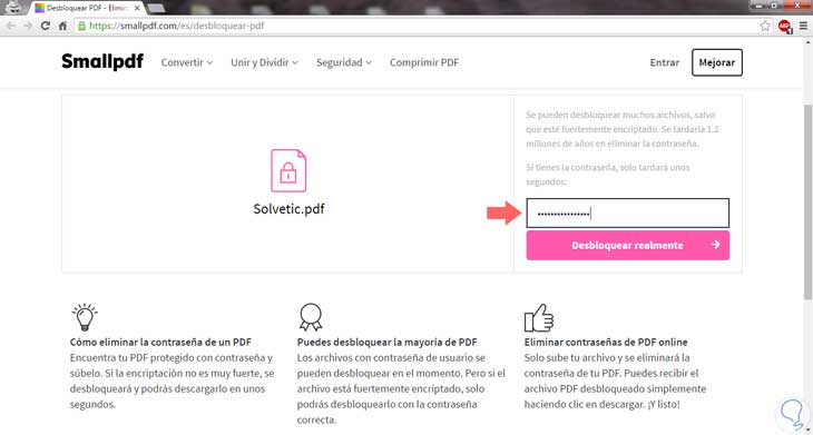 Manifiesto factible Heredero Cómo eliminar contraseña de archivos PDF - Solvetic