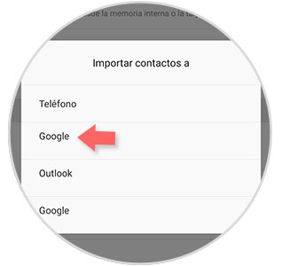 Importar contactos a gmail