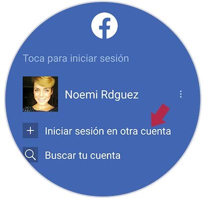 Cómo inicio sesión con otra cuenta de Facebook vinculada a otra