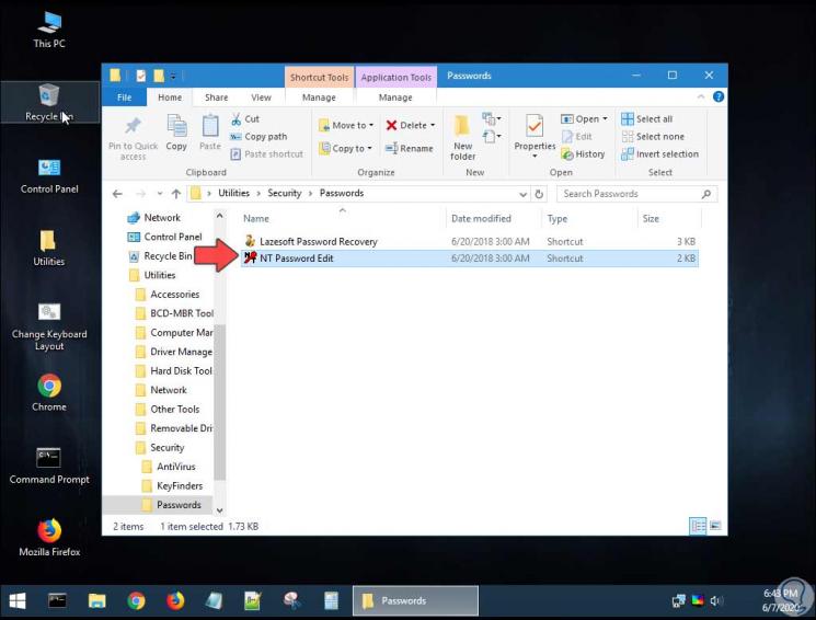 Resetear y quitar contraseña Windows 10 olvidada sin formatear Hiren's