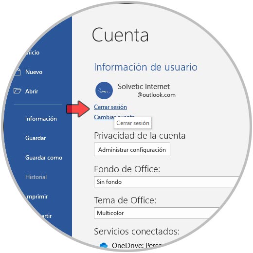 ▷ Cerrar sesión OneDrive Windows 10 - Solvetic