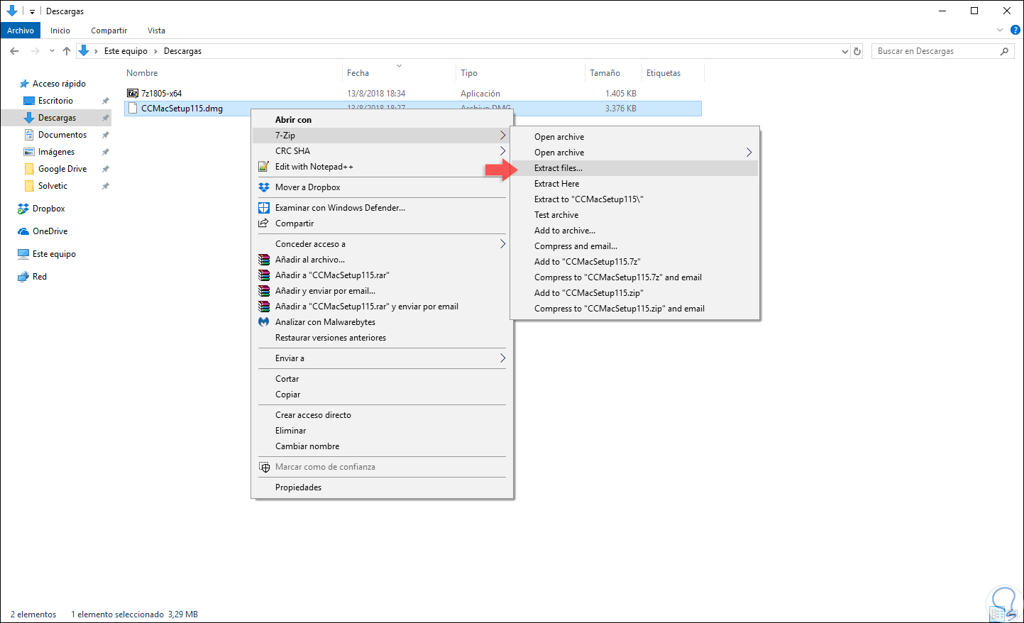 pagar Especial Emborracharse Cómo abrir archivo DMG en Windows 10, 8, 7 - Solvetic