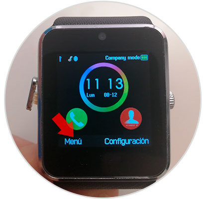 Smartwatch gt08 configuracion