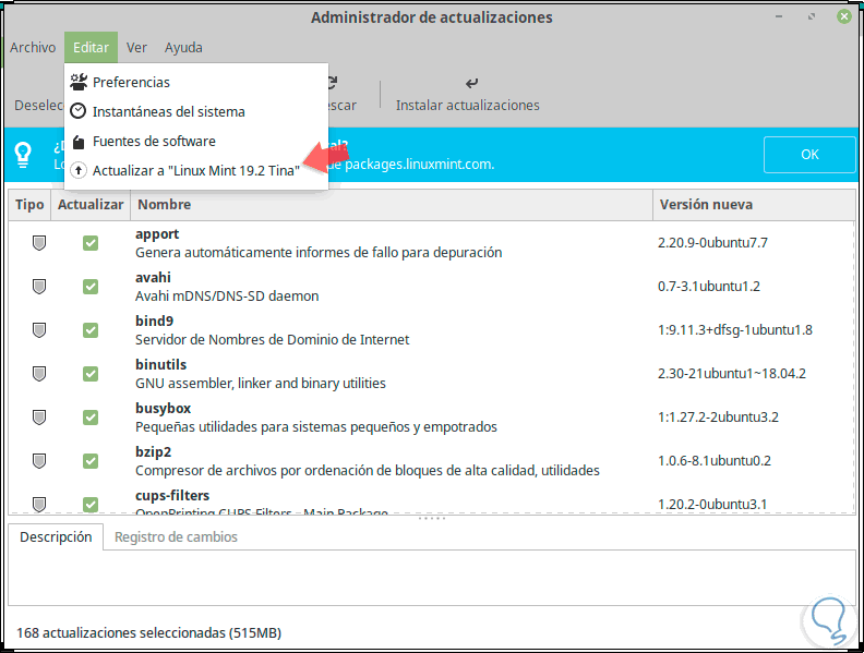 11-seleccionamos-Actualizar-a-“Linux-Mint-19.2-Tina.png