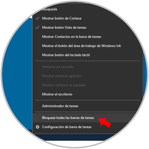 Cómo bloquear o desbloquear Barra de tareas Windows 10 Solvetic