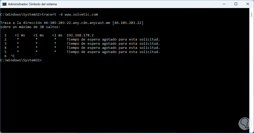Cómo usar Comando Tracert ️ Solvetic