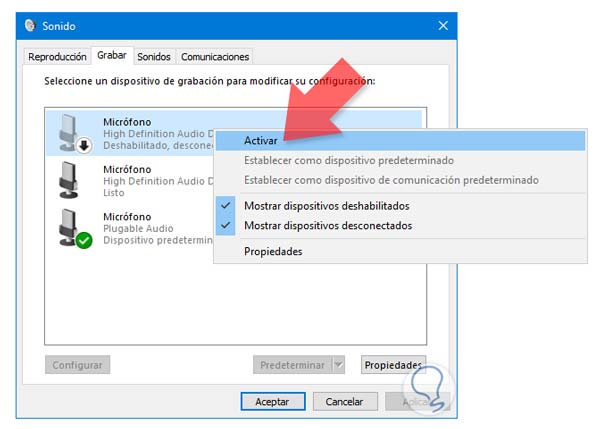 como 
arreglar el microfono de mi pc windows 10 - Solvetic