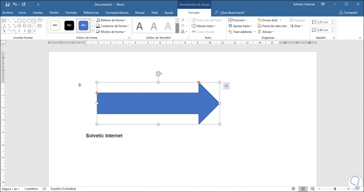 Cómo hacer flechas en Word ️ Curvas y Rectas - Solvetic