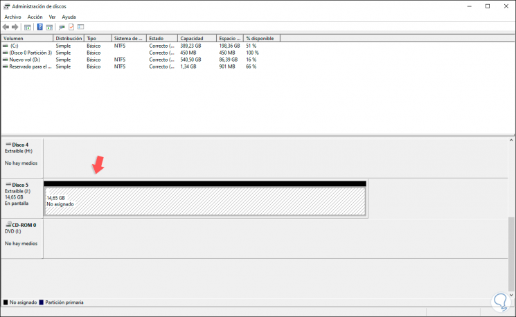 Solución No reconoce disco duro externo Windows 10 - Solvetic