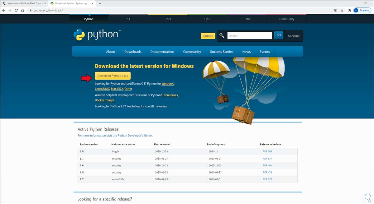 Instalar FLASK en Windows 10 Solvetic