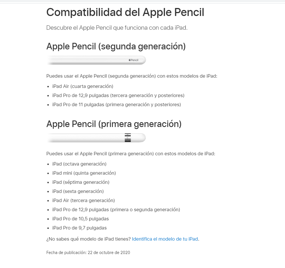 Qué iPad son compatibles con Apple Pencil