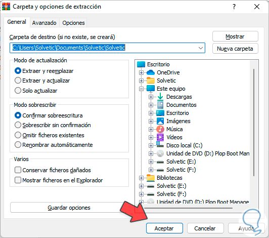 Comprimir y descomprimir archivos y carpetas en Windows XP