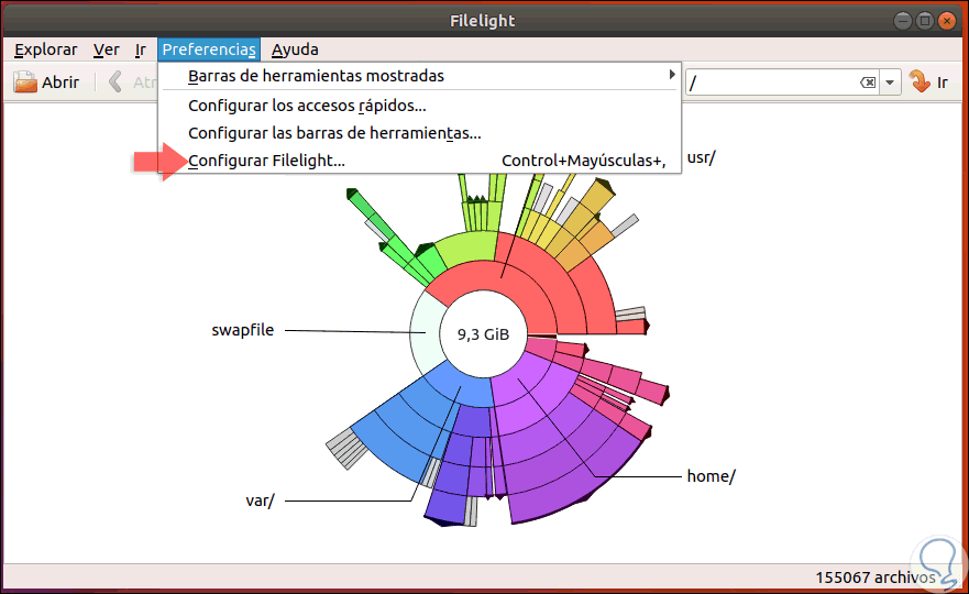 Cómo instalar Filelight en Linux - Solvetic