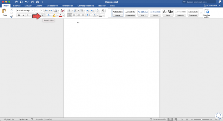 Cómo poner Superíndice o Subíndice en Mac EXCEL y WORD