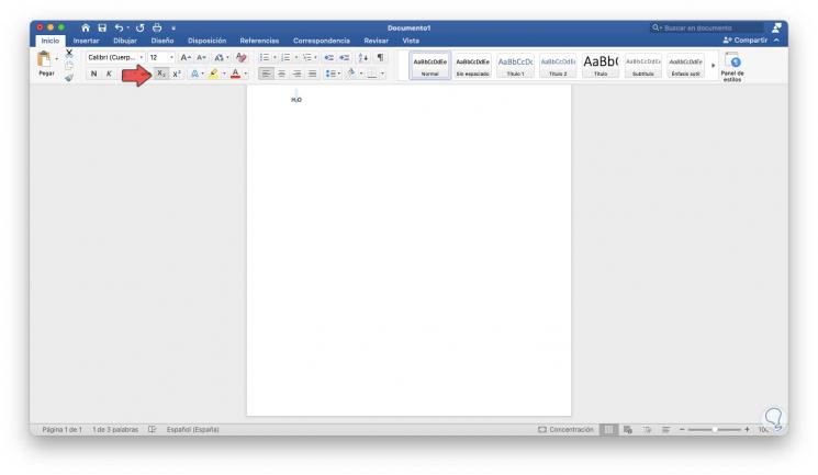 Cómo poner Superíndice o Subíndice en Mac EXCEL y WORD