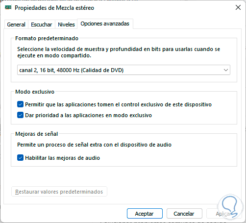 Activar O Desactivar Mezcla Estéreo Windows Pc ️ Solvetic 1520