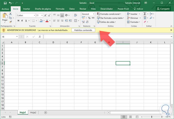 Habilitar macros en Excel
