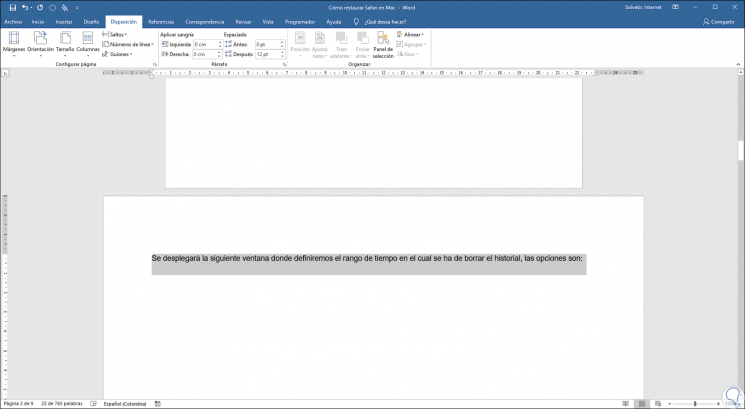 Como Poner Una Hoja En Horizontal En Word Mac