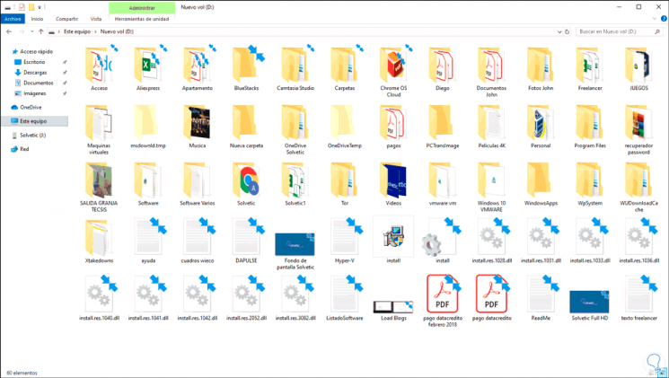 Que Significa Dos Flechas Azules En Mis Archivos