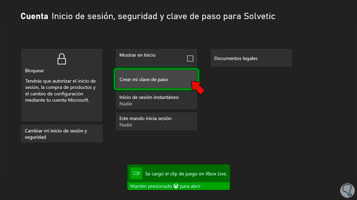 Cómo poner contraseña a Xbox Series X y Xbox Series S Solvetic