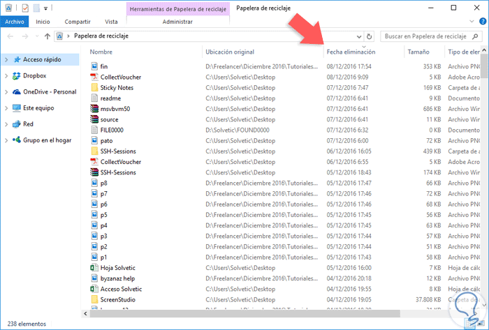 Antagonismo Reverberación Confundir Cómo recuperar archivos recientemente borrados en Windows 10 - Solvetic