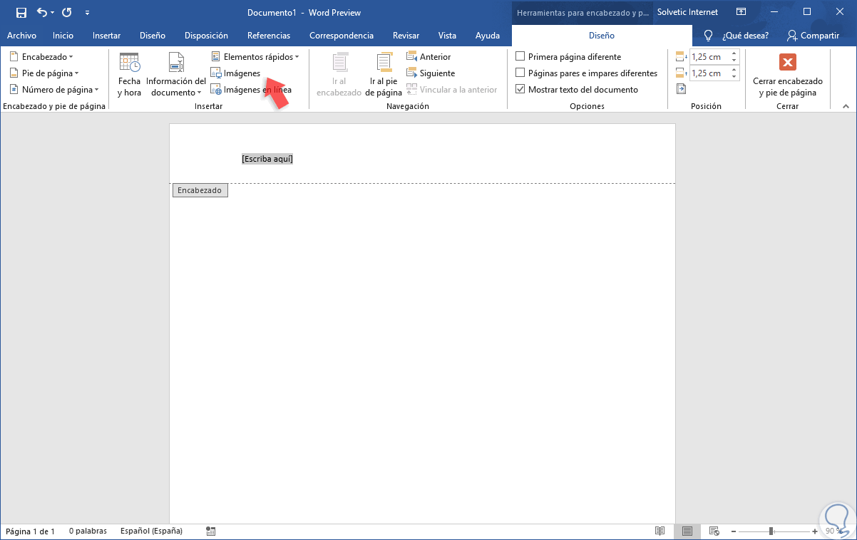 Hacer Pie De Página O Encabezado Word 2016 Con Imagen Solvetic